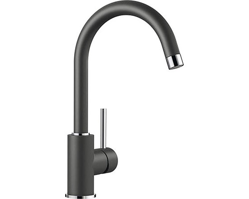 Robinet de cuisine haute pression Blanco MIDA look Silgarnit anthracite 519415 Robinet de cuisine avec bec haut