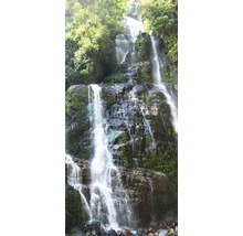 Cascade entre rochers et végétation