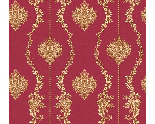 Papier peint intissé 34493-2 Chateau 5 ornements rameau rouge-or