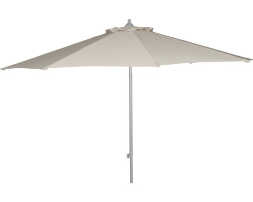 Parasol à manche central Push Siena Garden Ø 300 cm natur