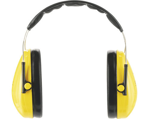 Casque antibruit jaune avec arceau
