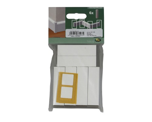 Sockelleisten Eckverbinder Set, sechs Stück