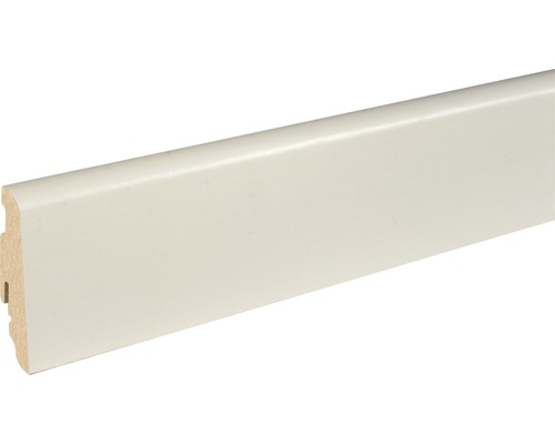 Plinthe Skandor SU060L blanc plaxé 19x58x2500 mm Plinthe en bois