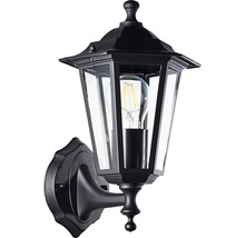 Applique extérieure sur pied IP44 1 ampoule hxpxl 310x215x165 mm Carleen noir