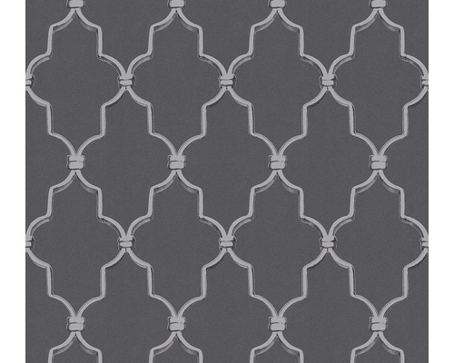 Papier peint intissé 36502-3 Michalsky 3 - Dream Again grille noir Papier peint avec motif de grille graphique