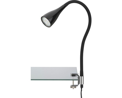 LED Klemmleuchte Elasti schwarz GU10 3W 250lm 3000K warmweiss