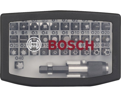 Bosch Logo Bitset mit verschiedenen Bitaufsätzen und Bithalter