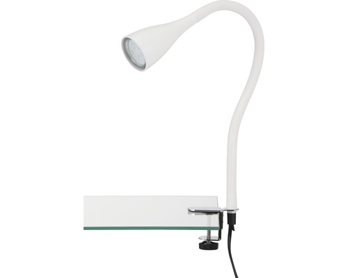 Lampe de bureau LED à pince Elasti noire avec 1 ampoule 250 lm 3000 K blanc chaud H 600 mm