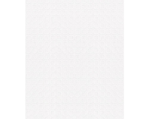 Papier peint non tissé 9434 Patent Decor 3D blanc Fond avec motif ovale répétitif