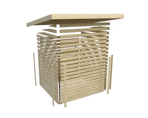 Abri à bois de jardin à monter soi-même