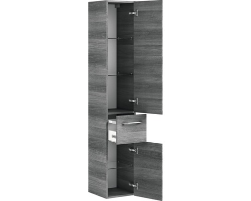 Armoire haute avec tiroir et étagères