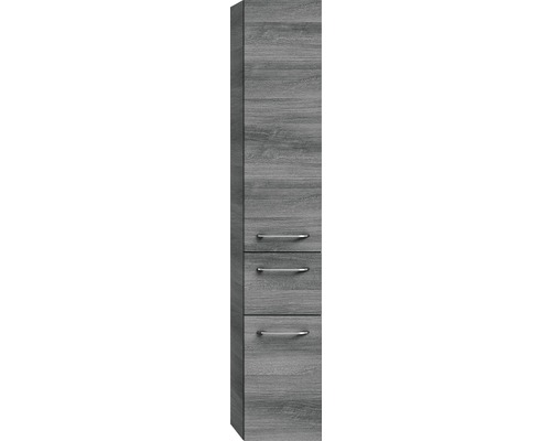 Armoire haute avec trois tiroirs et aspect bois