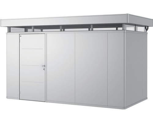 Gartenschrank aus Metall mit Tür und Oberlicht