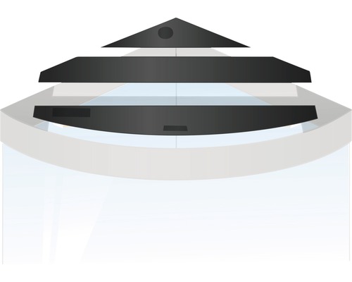 Aquarium mit mehrschichtiger Abdeckung