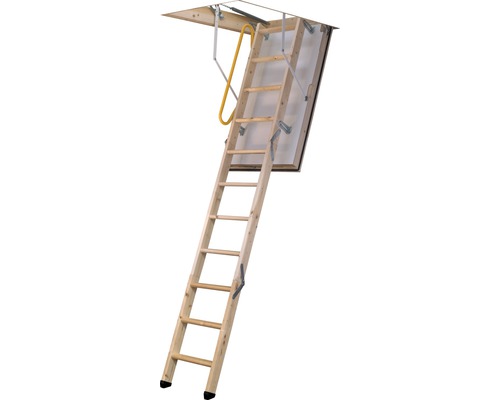 Escalier escamotable Pertura Alexios 120 x 60 cm épicéa isolant Escalier de grenier en bois déplié