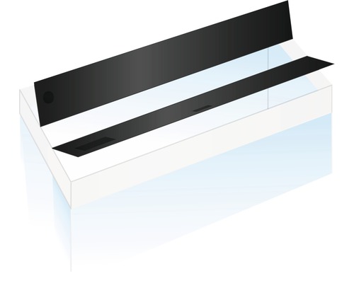 Aquariumabdeckung mit schwarzen Klappen