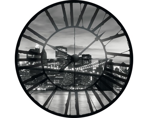 Papier peint panoramique intissé 624 VEZ1XL intissé horloge New York 2 pces Ø 208