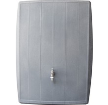 Réservoir d''eau de pluie gris avec robinet