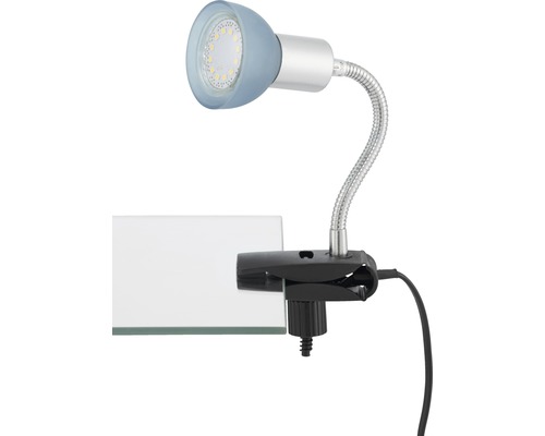 Klemmleuchte mit LED Leuchtmittel und flexiblem Arm