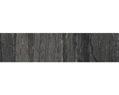 Carrelage de plinthe Portman anthracite 8x45 cm Carrelage aspect bois
