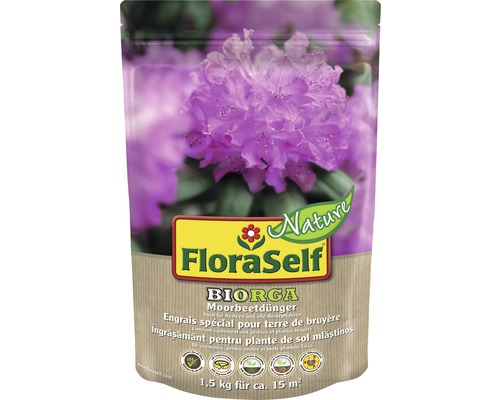 Engrais pour plantes pour terre de bruyère FloraSelf Nature BIORGA 1,5 kg