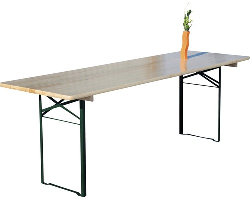 Table pliante 220 x 50 x 75 cm épicéa naturel