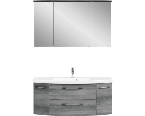 Ensemble de meuble-lavabo avec armoire de toilette dans la salle de bains