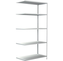 Schulte Étagère complémentaire à emboîter blanche 200 x 100 x 50 cm 5 tablettes cornières séparée capacité de charge 425 kg