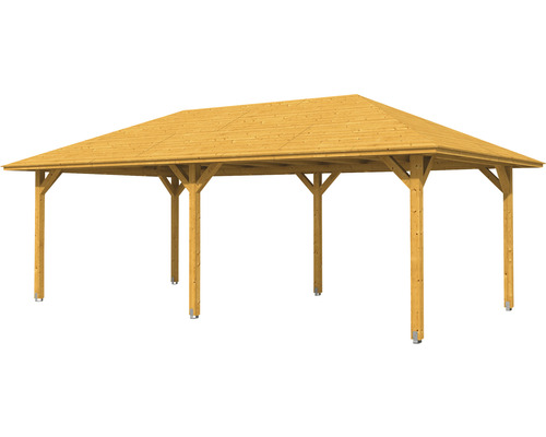 Holzpavillon mit Dach