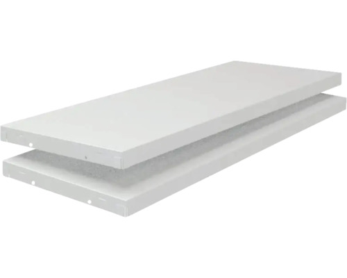 Schulte Tablette système d'emboîtement blanche 30 x 800 x 300 mm lot de 2