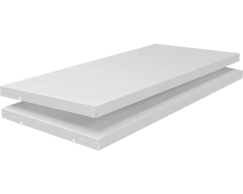 Schulte Regalboden weiss 80 x 3,5 x 35 cm 2er-Pack, Stecksystem bis 60kg