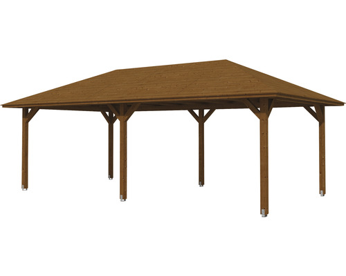 Holzpavillon mit rechteckigem Dach für den Garten