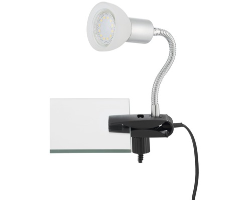 LED-Klemmleuchte mit flexiblem Arm zur Befestigung an Oberflächen