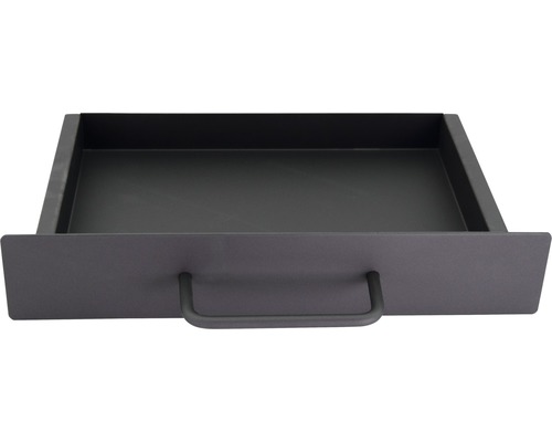 Tiroir noir avec poignée pour le rangement