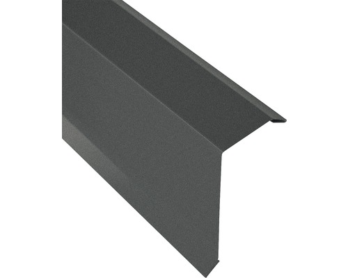 Angle d'arête PRECIT pour tôle trapézoïdale S18 gris mat RAL 7016 1000x40x100 m