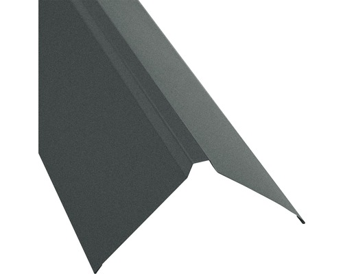 Faîtage droit PRECIT pour tôle trapézoïdale S18 gris mat 95 x 95 mm x 2 m