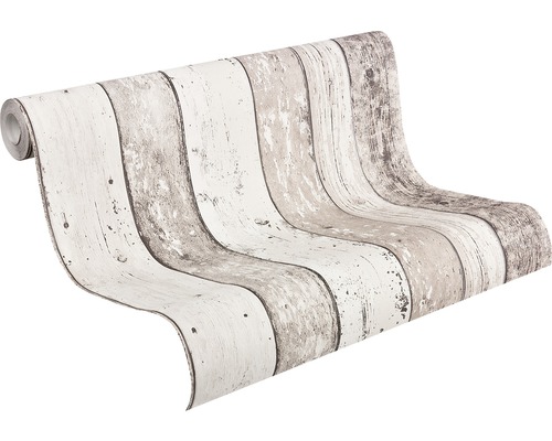 Tapetenrolle mit Holzoptik