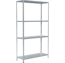 Schulte Étagère de base à emboîter zinguée 180 x 100 x 35 cm 4 tablettes cornières séparées capacité de charge 340 kg
