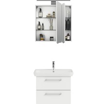 Badezimmer-Set mit Spiegelschrank und Waschtischunterschrank