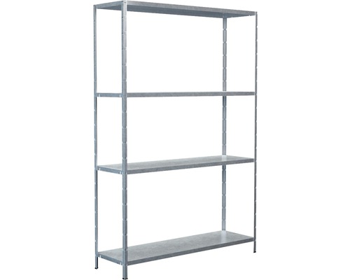 Étagère métallique avec quatre tablettes pour entrepôt et atelier