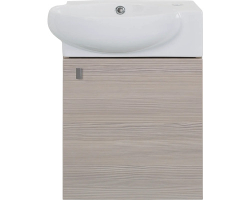 Lavabo pour invités avec meuble bas basano Bergamo lxhxp 45x54x28 cm champagne