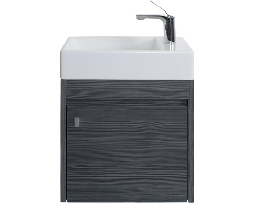 Waschtischunterschrank mit Waschbecken und Armatur