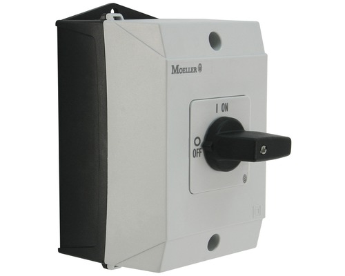 Drehschalter Moeller 20A/500V 3L Moeller Hauptschalter im Gehäuse mit Ein- und Ausschalter
