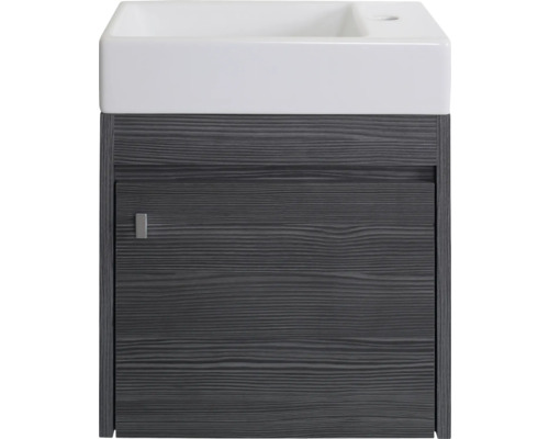 Lavabo pour invités avec meuble bas basano Cosenza lxhxp 45x54x28 cm anthracite