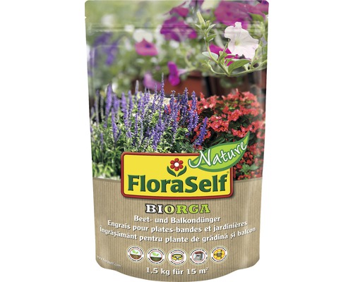 Engrais pour parterres & plantes de balcon FloraSelf Nature BIORGA 1.5 kg