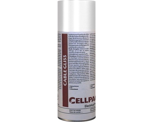Spray lubrifiant pour câbles Cellpack Cable-Gliss 400 ml