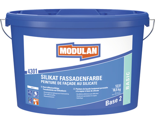 Seau de peinture de façade à base de silicate