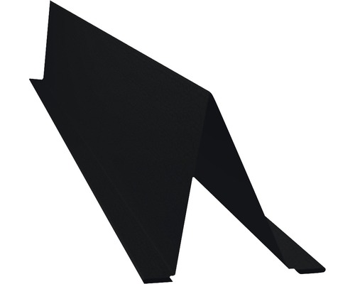 Pare-neige PRECIT Big Stone noir foncé RAL 9005 1000x70x88 mm Angle de toit en métal