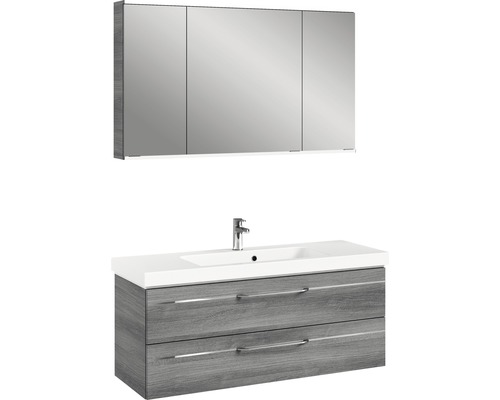 Meuble sous-lavabo avec lavabo et armoire de toilette pour la salle de bains