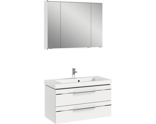 Ensemble de meubles de salle de bains pelipal Sunline 108 blanc haute brillance